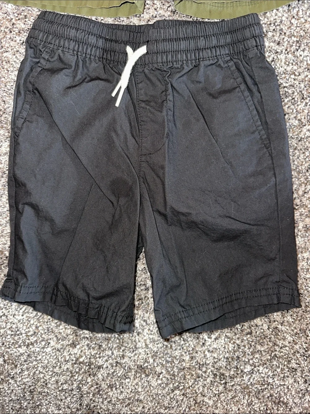 Bundle of Old Navy Olive, Black & Navy Pull-On Shorts Set